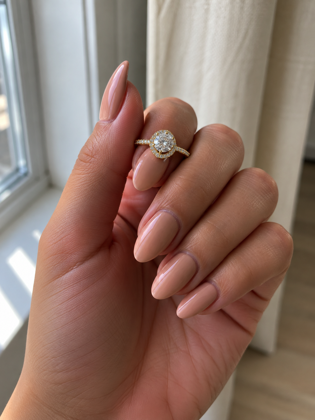 Gold Halo Ring